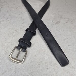 Jil Sander vintage leather belt Navy Blue
